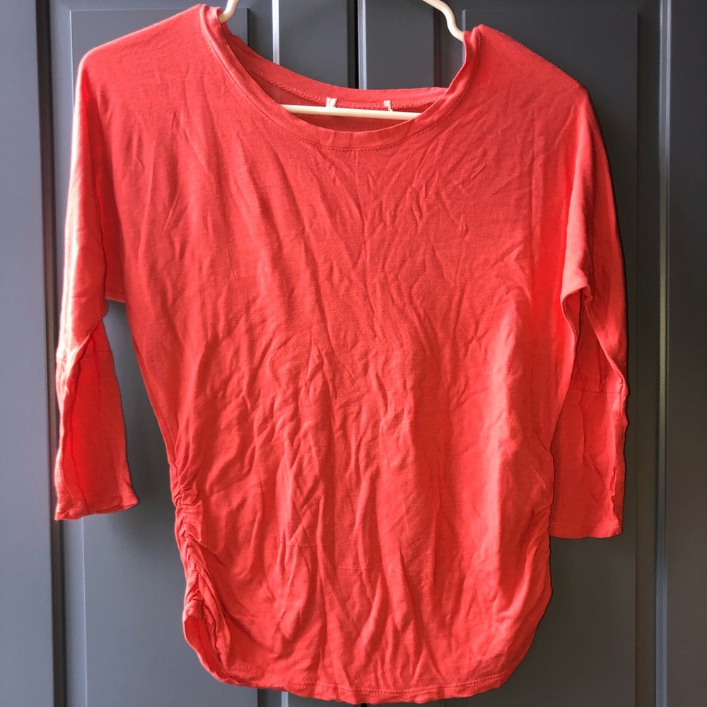 Orange 3/4 Sleeve Shirt